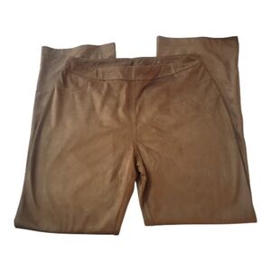 Soft Surroundings, Tan Straight Leg Stretch Pants, Size Medium